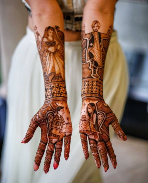 Heavy theme Base mehandi